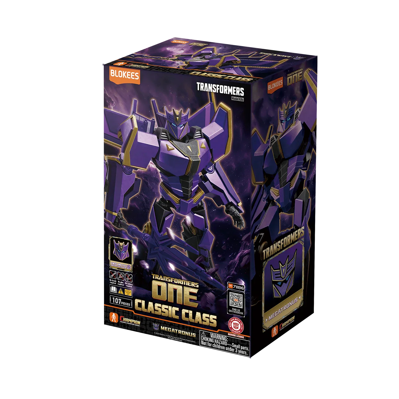 Transformers Classic Class 20: Transformers One - Megatronus - Blokees Model Kit