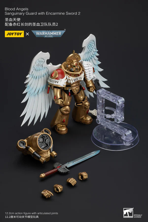 Warhammer 40,000: Blood Angels - Sanguinary Guard with Encarmine Sword 2 - 1/18 Scale Action Figure