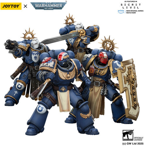 (Pre-Order) Warhammer 40K: Secret Level - Ultramarines Torvald with Power Sword Stormshield and Bolt Pistol - 1/18 Scale Action Figure