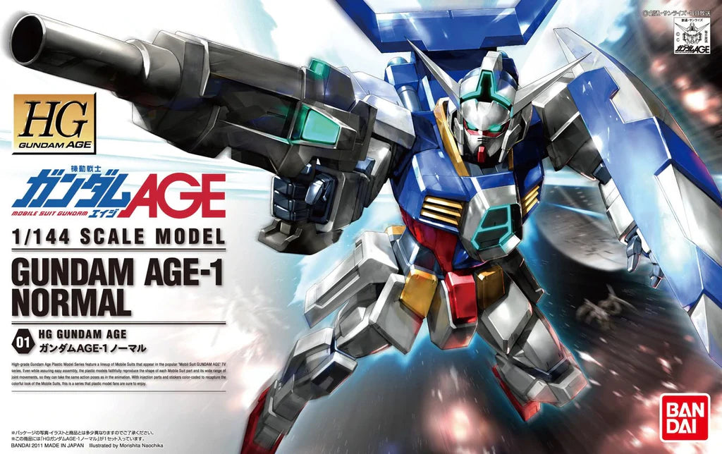Bandai Hobby - Gundam AGE - #1 Gundam AGE-1 Normal - HG Scale Model Kit