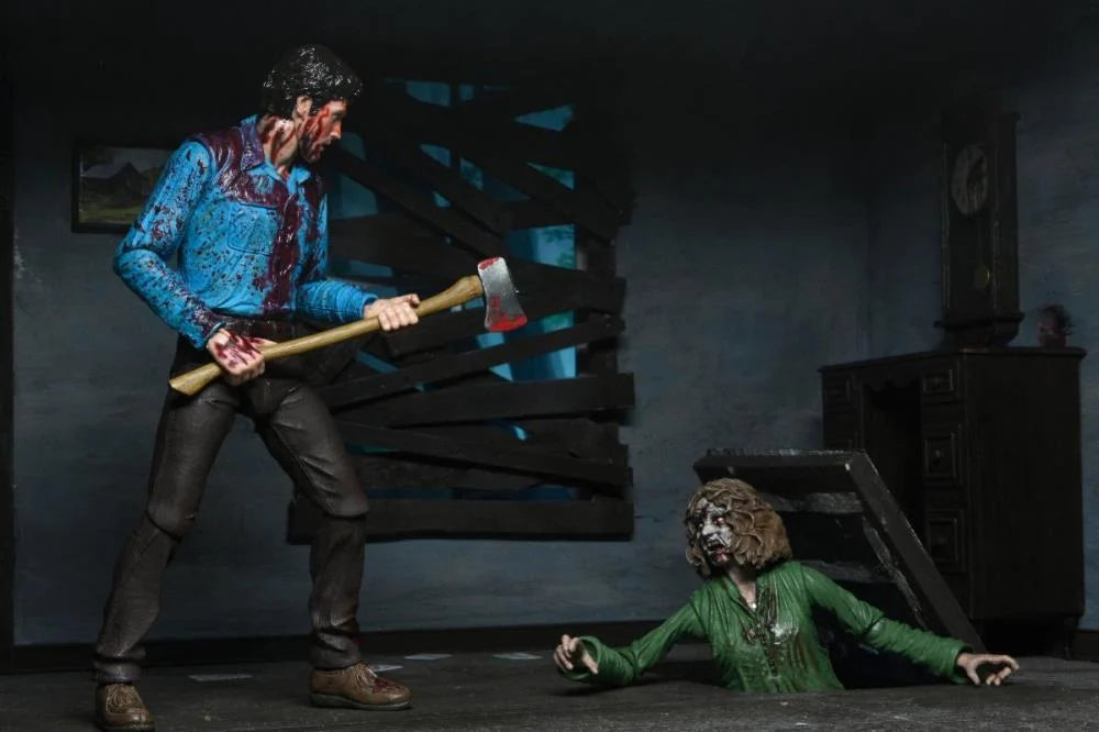 The Evil Dead: Bloody Ash & Cheryl Williams - Ultimate 7-inch Action Figure Two-Pack - Videguy Collectibles