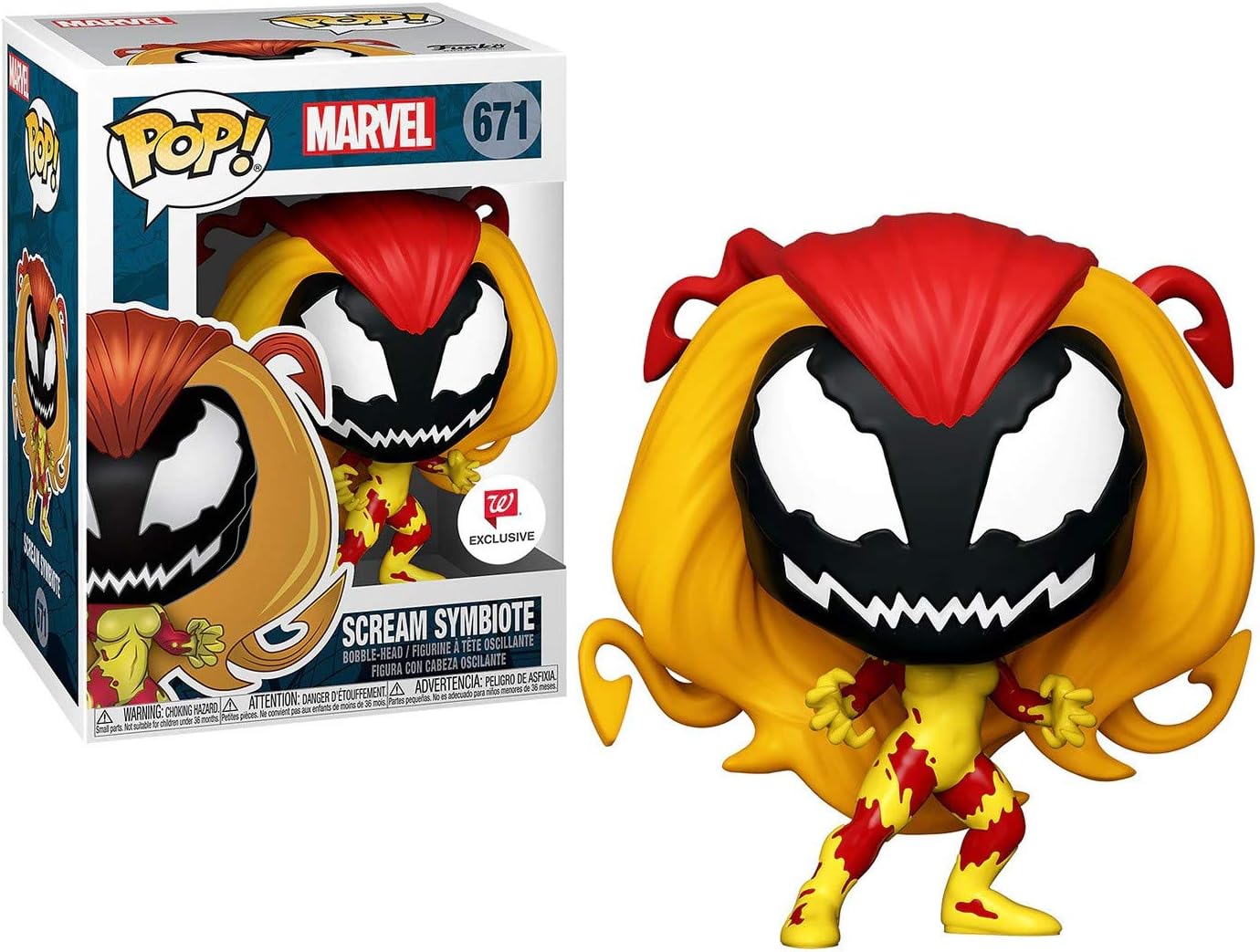 Funko POP! Marvel: Scream Symbiote #671 (Walgreens Exclusive)