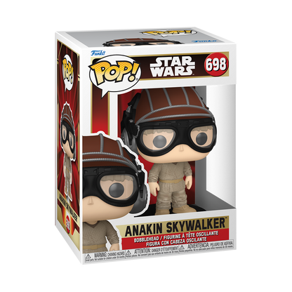 Funko POP! Star Wars: Young Anakin Skywalker in Pod Racer Helmet #698