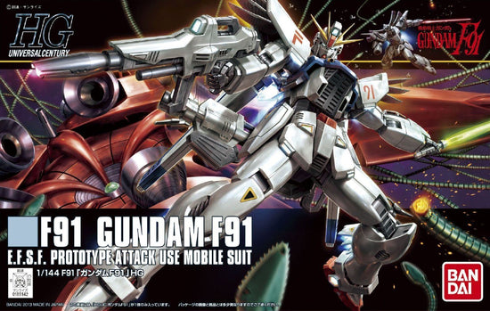 Gundam F91: F91 Gundam F-91 - 1/144 HGUC Model Kit - Videguy Collectibles