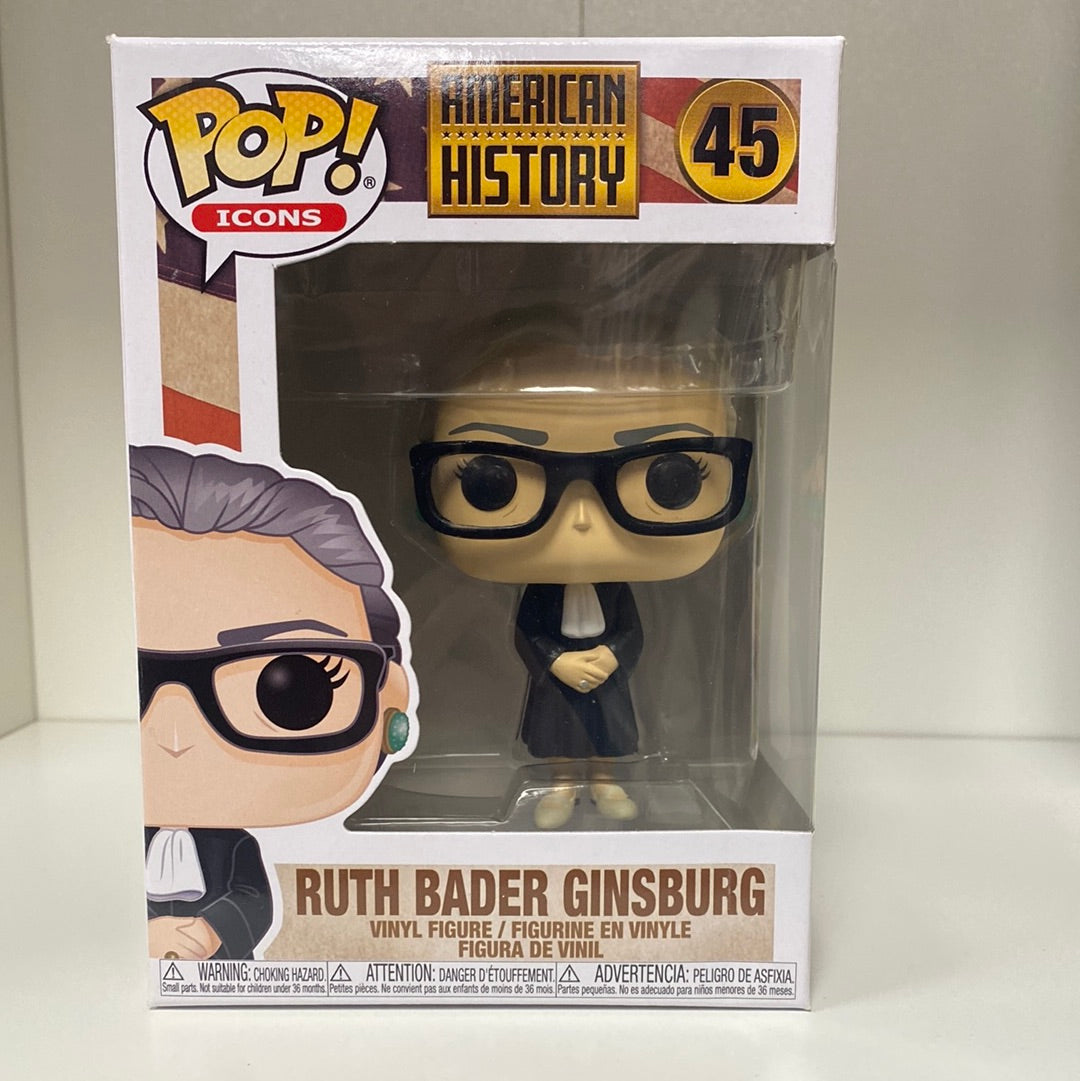 Funko POP! Icons: American History - Ruth Bader Ginsburg #45 - Videguy Collectibles