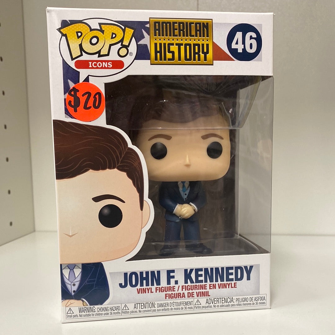Funko POP! Icons: American History - John F. Kennedy #46 - Videguy Collectibles