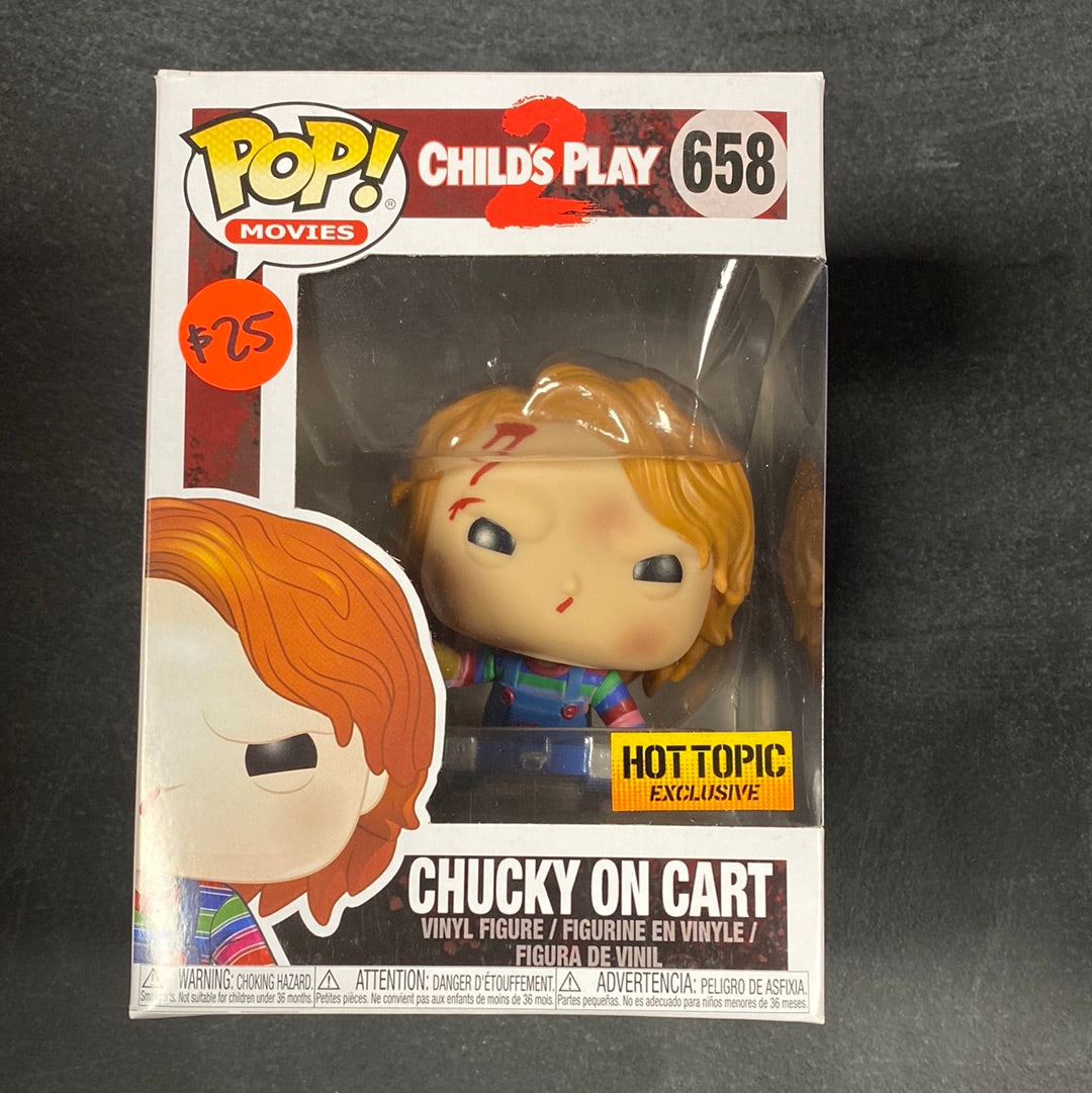 Hot Topic Exclusive Funko Pop Chucky On Cart Funko POP! Movies