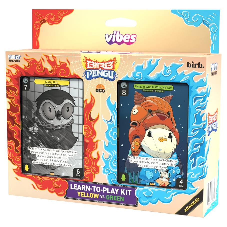 Vibes: Birb & Pengu 1st Edition Advanced Starter Deck - Yellow VS Green