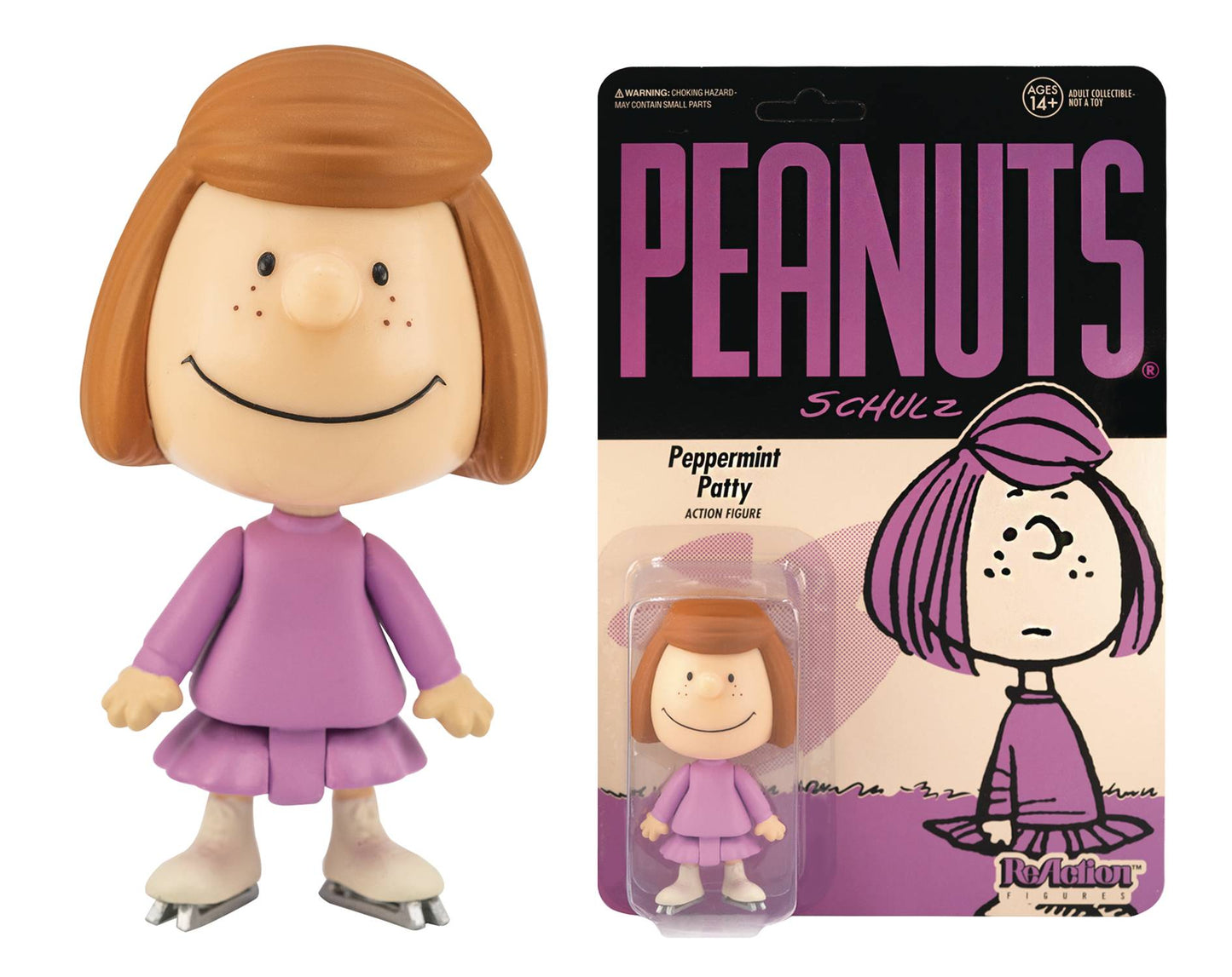 Super 7 - Peanuts Wave 2 - Peppermint Patty - Reaction Figure - Videguy Collectibles