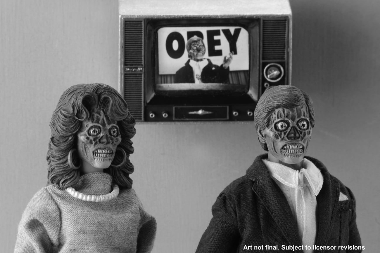 NECA 8 Inch Clothed Action Figure: They Live - Alien 2 Pack - Videguy Collectibles