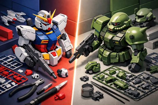 Bandai vs Kotobukiya Model Kits