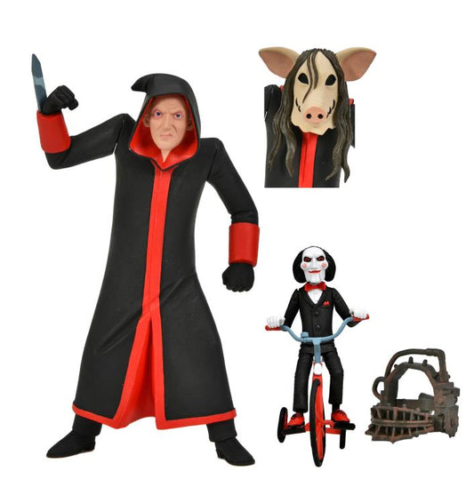 Saw: Jigsaw Killer and Billy with Tricycle - Toony Terrors 6" Action Figure Boxed Set