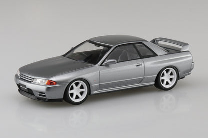 Nissan R32 Skyline GT-R Custom Wheel (Spark Silver) - 1/32 Scale Model Kit