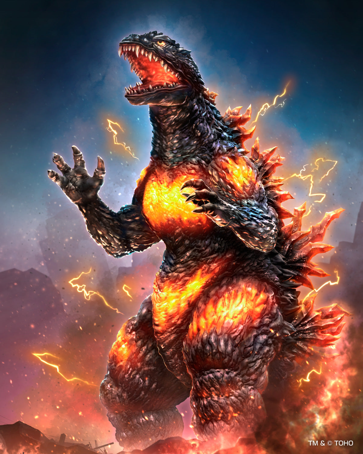 [Pre-Order] Godzilla:  Burning Godzilla - PLAfig Model
