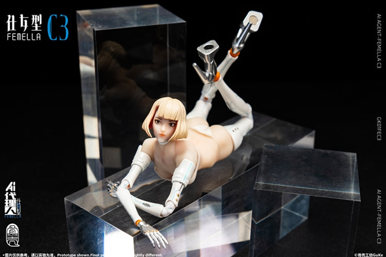 AI Agent-Fememlla C3 (Solid Color ver.) 1/12 Scale Action Figure