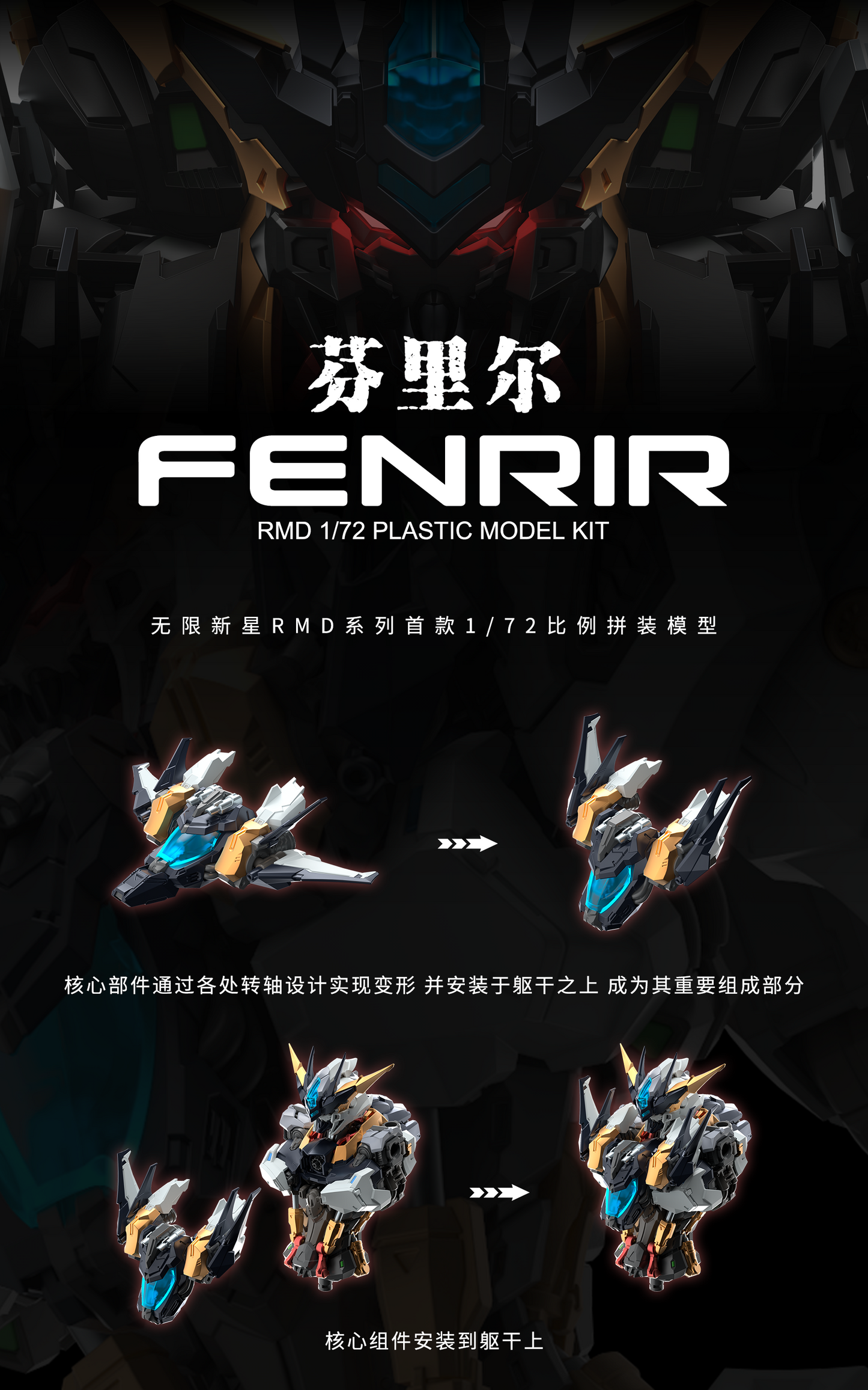 (Pre-Order) In Era RMD Series Fenrir - 1/72 Model Kit - Videguy Collectibles