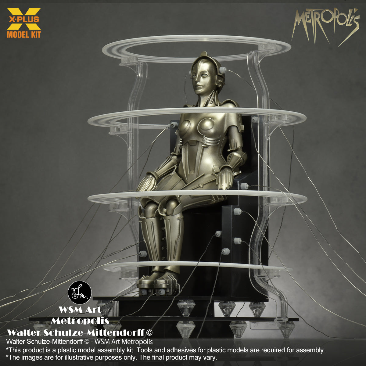 Metropolis: Maschinenmensch Seated Ver. - 1/8 Scale Model Kit