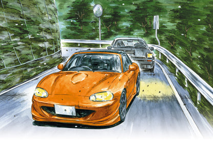 Initial D Omiya Satoshi NB8C Roadster - 1/24 Model Kit