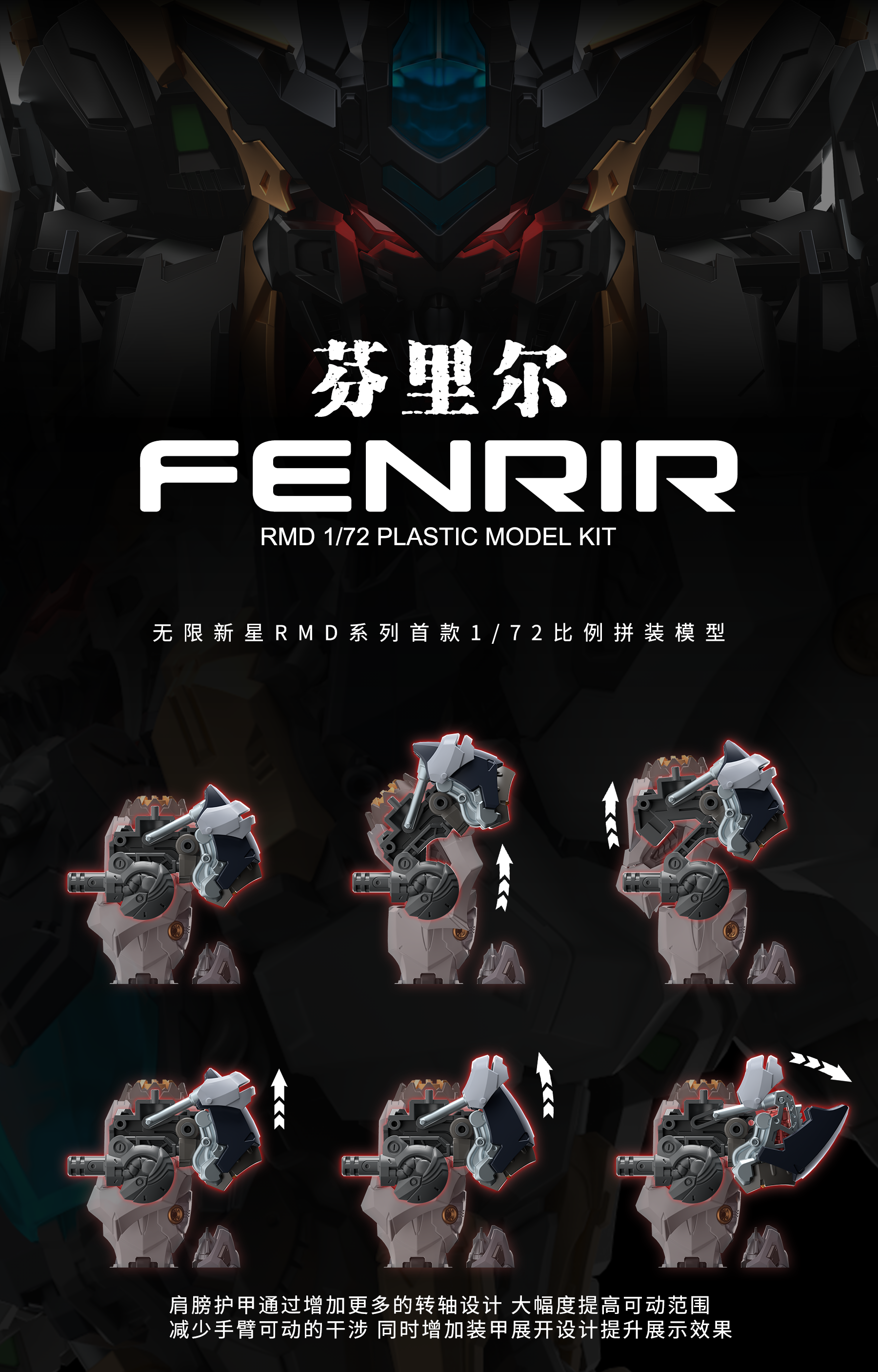 (Pre-Order) In Era RMD Series Fenrir - 1/72 Model Kit - Videguy Collectibles
