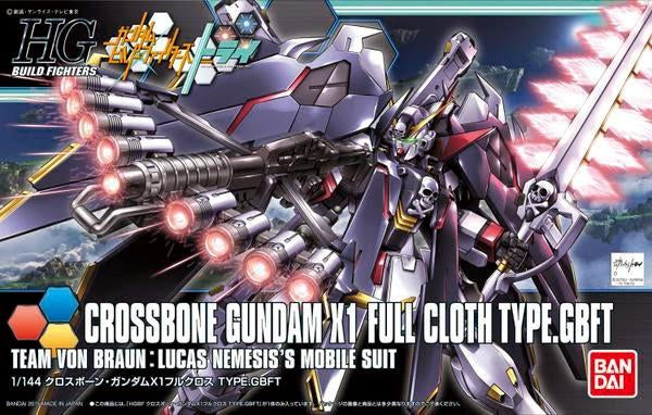 Bandai Hobby - Gundam Build Fighters Try - #35 Crossbone Gundam X-1 Full Cloth (Ver. GBFT) - HGBF 1/144 Scale Model Kit