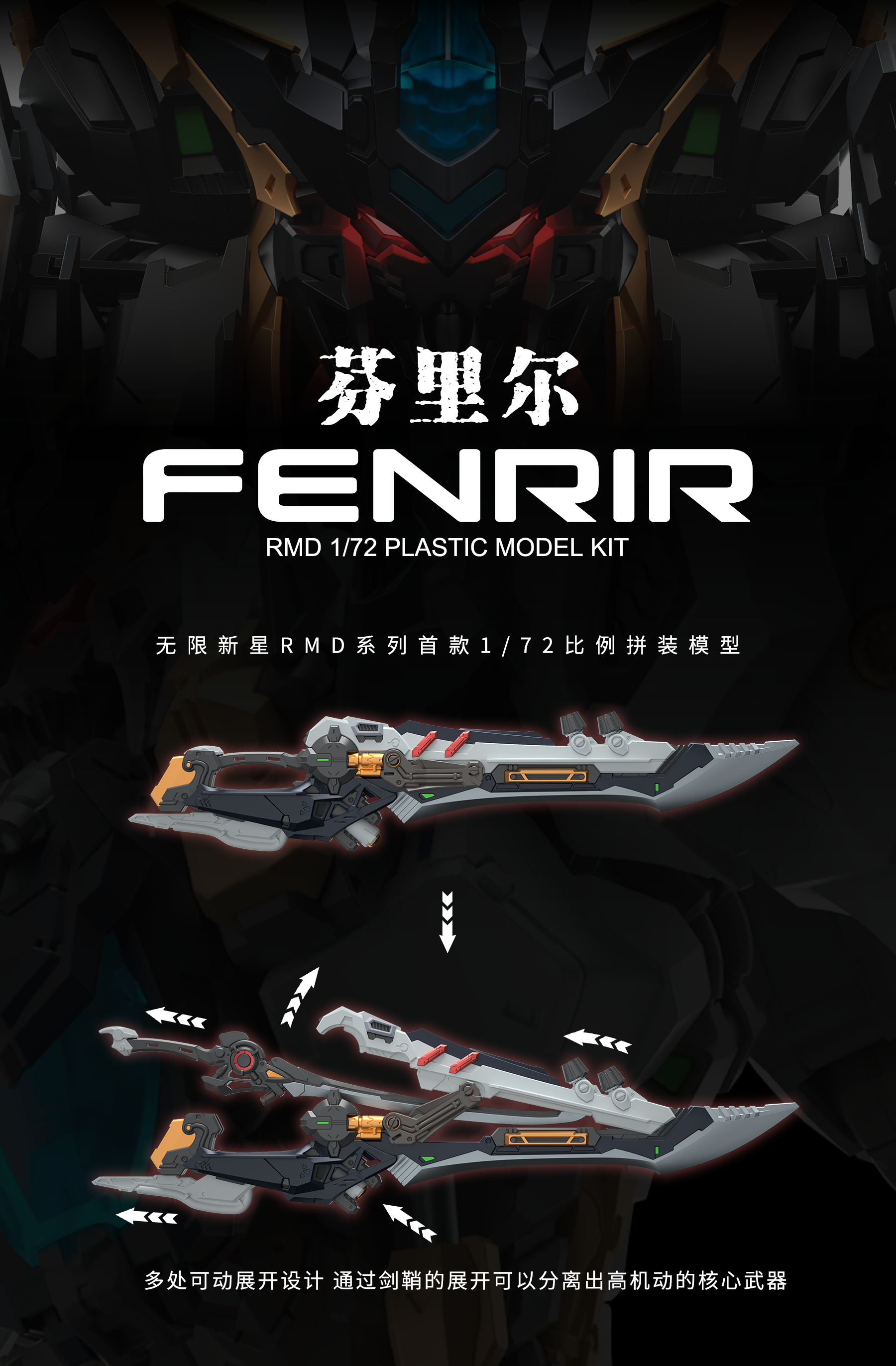(Pre-Order) In Era RMD Series Fenrir - 1/72 Model Kit - Videguy Collectibles
