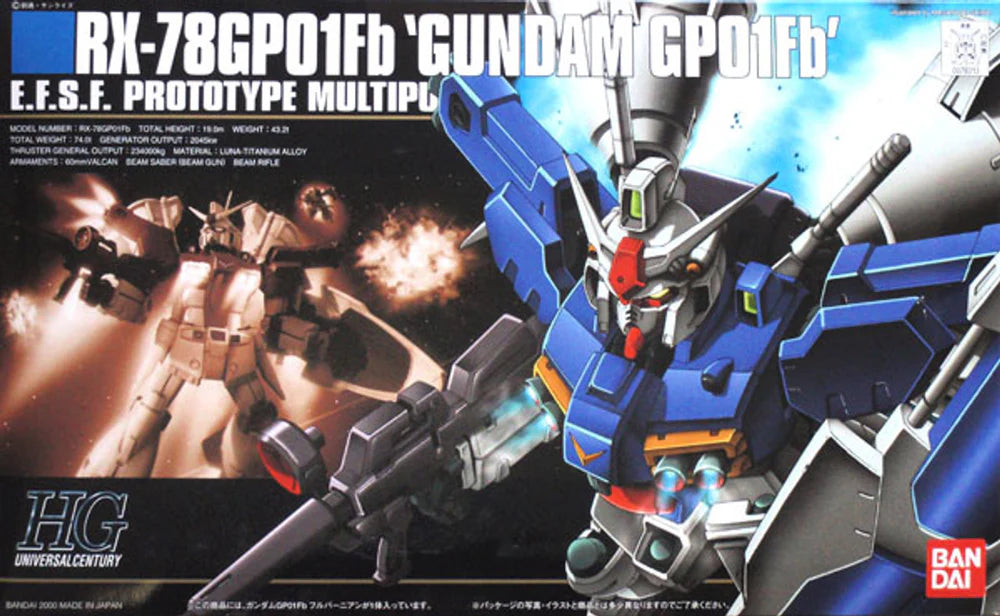 Gundam 0083: RX-78GP01FB #18 - HGUC Model Kit - Videguy Collectibles