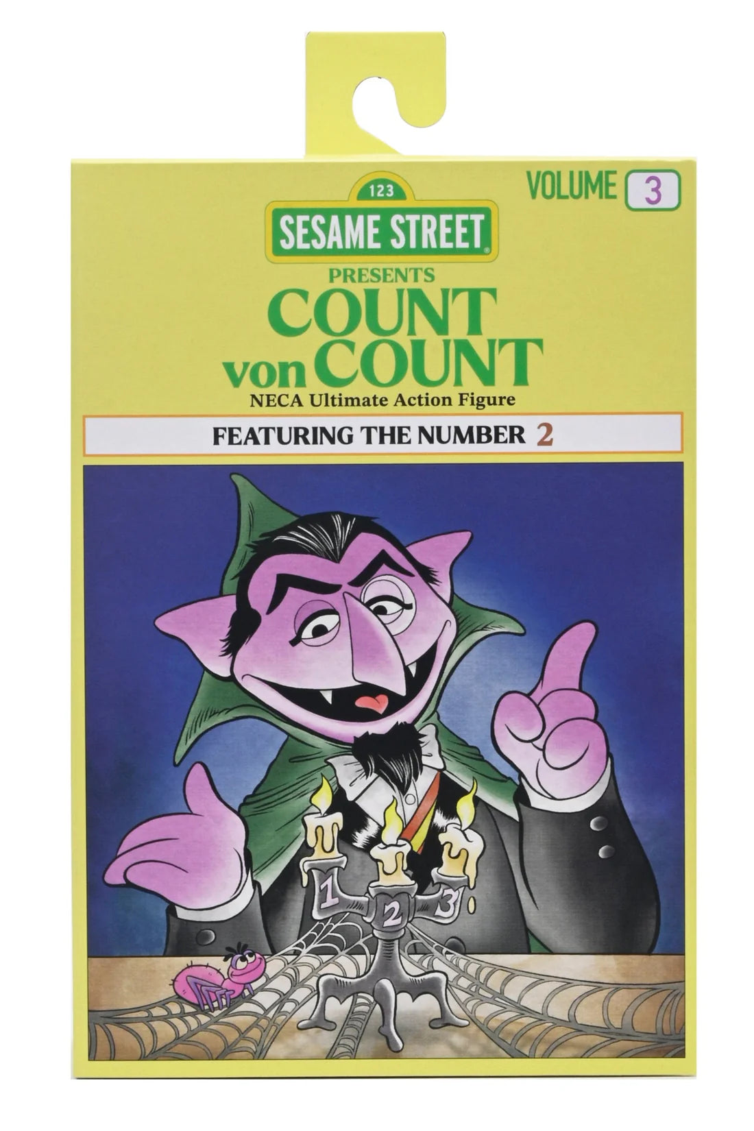 Sesame Street: Ultimate Count Von Count (Featuring the Number 2!) -  7" Action Figure - Videguy Collectibles