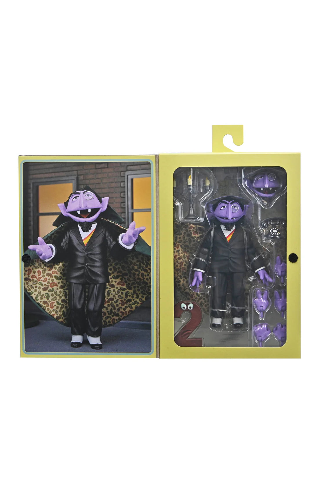 Sesame Street: Ultimate Count Von Count (Featuring the Number 2!) -  7" Action Figure - Videguy Collectibles