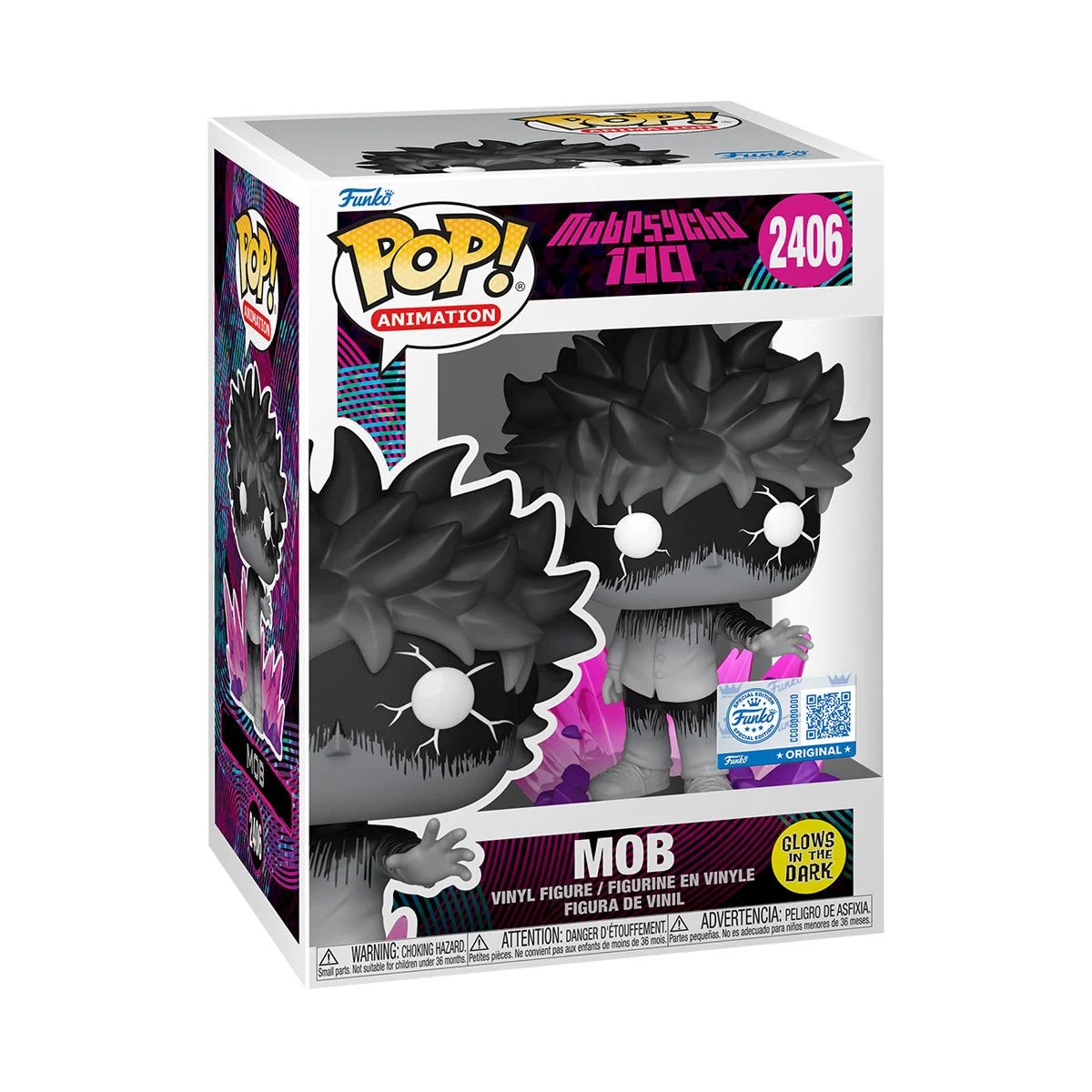[Pre-Order] Funko POP! Anime: Mob Psycho 100 - Mob (Glow in the Dark) #2406 (Entertainment Earth Exclusive)