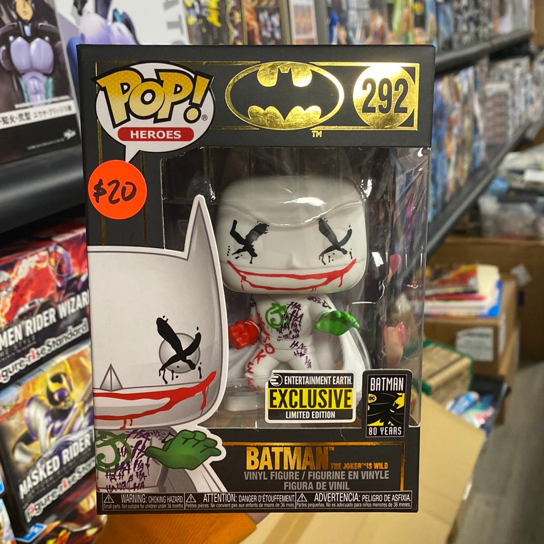 Funko POP! Heroes: Batman (The Joker is Wild) #293 (Entertainment Earth Exclusive)