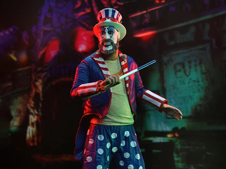 House of 1000 Corpses Captain Spaulding Tailcoat 20th Anniversary 7-Inch Scale Action Figure