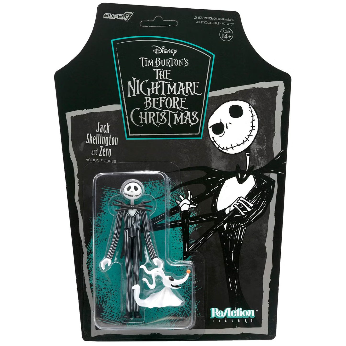 The Nightmare Before Christmas: Jack Skellington and Zero - ReAction Figure