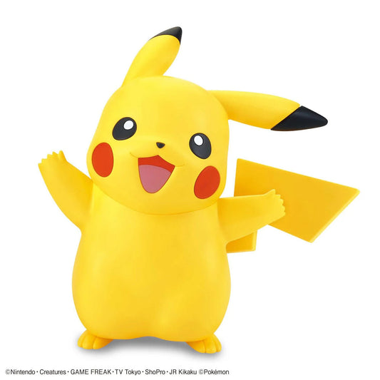 01 PIKACHU "Pokemon", Bandai Hobby Pokémon Model Kit Quick!! - Videguy Collectibles