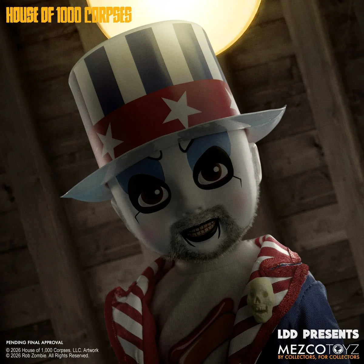 [Pre-Order] Living Dead Dolls Presents: Rob Zombie's House of 1000 Corpses - Captain Spaulding 10-inch Doll