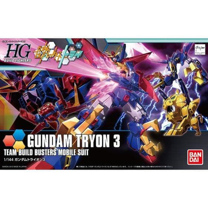 Bandai - Gundam Build Fighters - #38 Gundam Tryon 3 - HGBF 1/144 Scale Model Kit