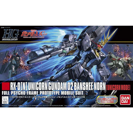 Bandai Hobby - Gundam UC -  #153 Unicorn Gundam 02 Banshee Norn (Unicorn Mode) - HGUC 1/144 Scale Model Kit