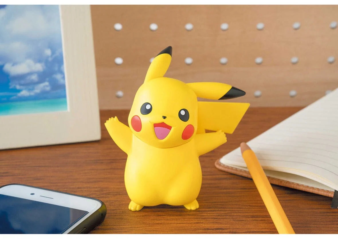 01 PIKACHU "Pokemon", Bandai Hobby Pokémon Model Kit Quick!! - Videguy Collectibles