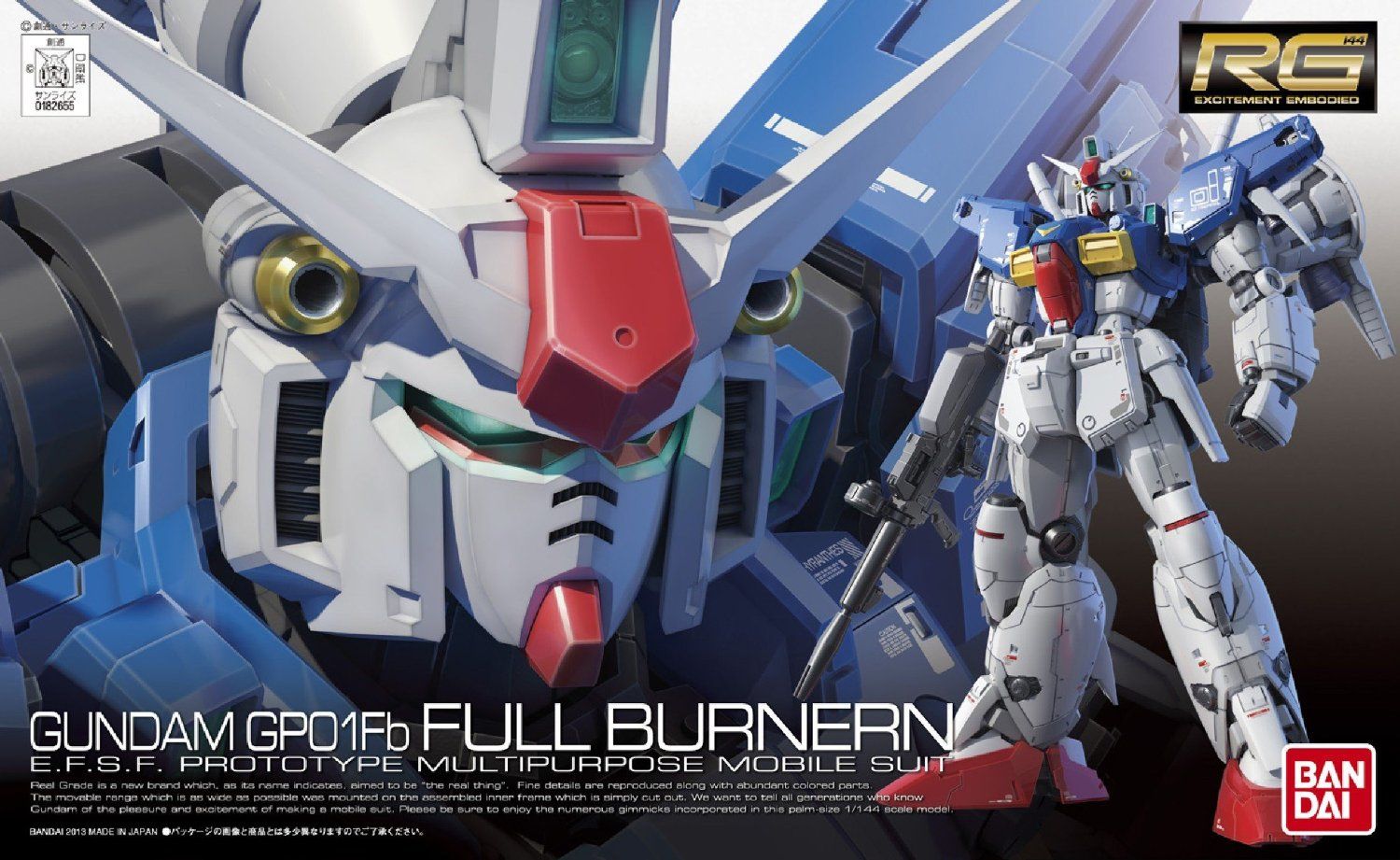 Gundam 0083: GP01Fb Full Burner #13 - 1/144 RG Model Kit - Videguy Collectibles
