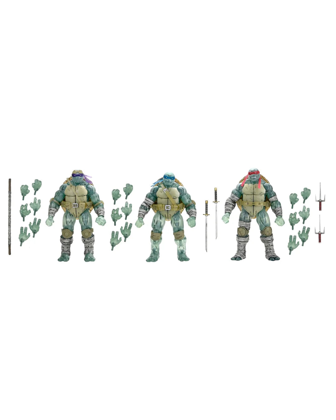 Teenage Mutant Ninja Turtles: The Last Ronin - Ghost Brothers (3 Pack) -  7" Action Figure Set - Videguy Collectibles