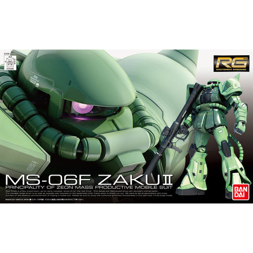 Bandai Hobby - RG 1/144 #04 MS-06F Zaku II (Green)