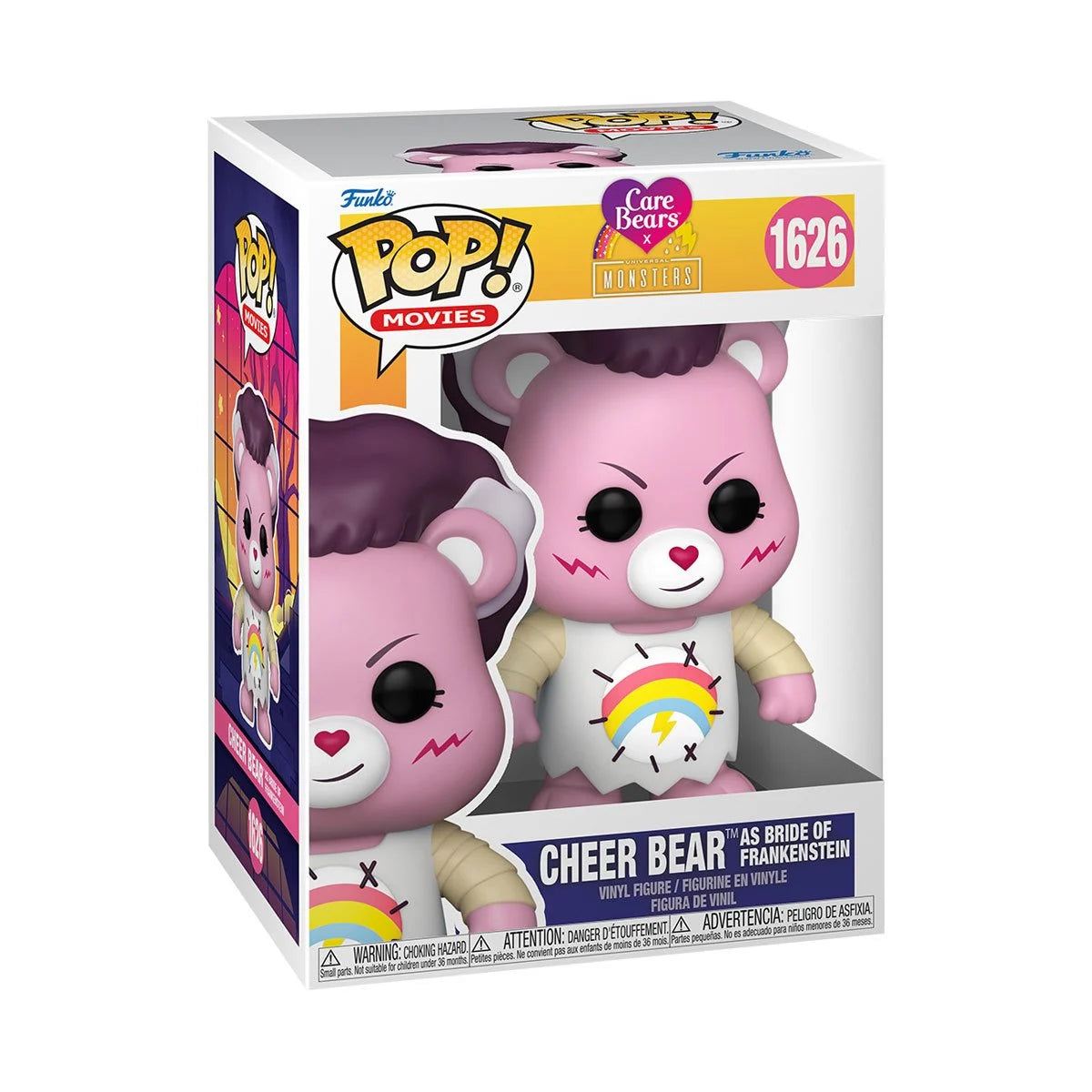 Funko POP! Movies: Universal Monsters x Care Bears - Cheer Bear as Bride of Frankenstein #1626