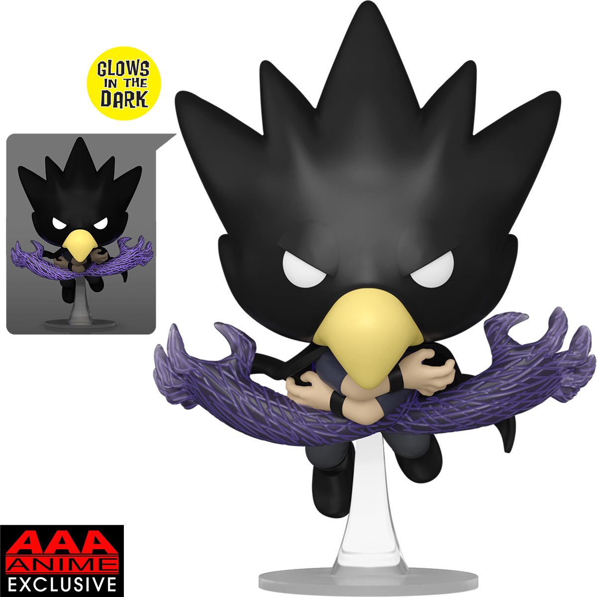 Funko POP! Animation: Fumikage Tokoyami #1351 (Glows in the Dark) (AAA Exclusive)