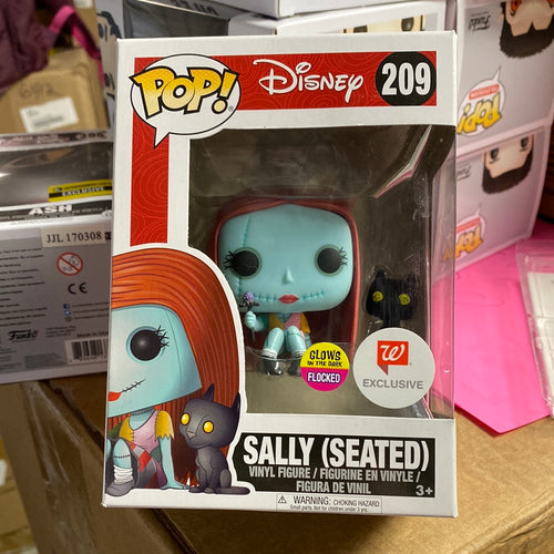 Funko POP! Disney: The Nightmare Before Christmas - Sally (Seated) (Glows in the Dark / Flocked) #209 (Walgreens Exclusive)