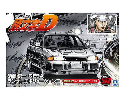 Initial D: #20 Sudo Kyoichi CE9A Lancer Evolution III - 1/24 Scale Model Kit