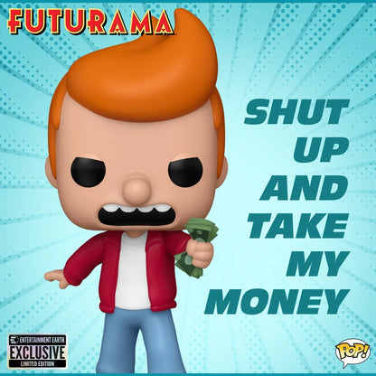 Funko POP! Animation: Futurama - Philip J. Fry (Meme) #1782 (Entertainment Earth Exclusive)