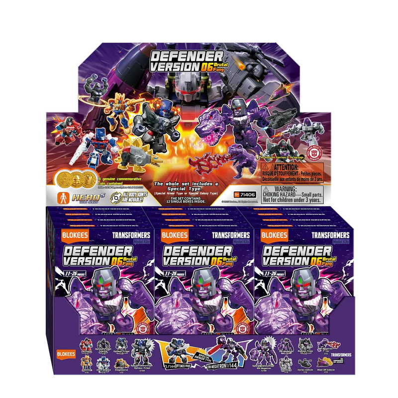 Transformers: Defender Version 06 - Brutal Fang - Blokees Blind Box - Videguy Collectibles