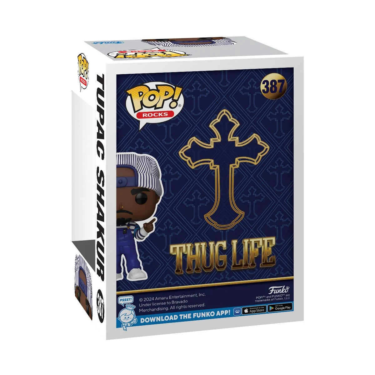 Funko Rocks Pop - Tupac Shakur w/ microphone 90's#387