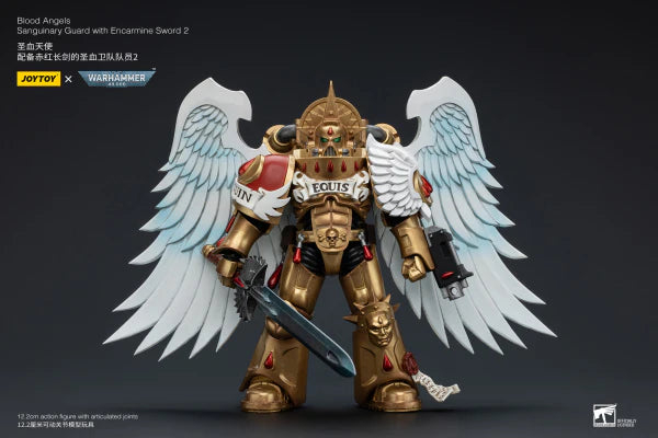 Warhammer 40,000: Blood Angels - Sanguinary Guard with Encarmine Sword 2 - 1/18 Scale Action Figure