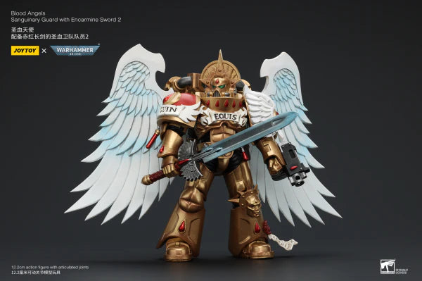 Warhammer 40,000: Blood Angels - Sanguinary Guard with Encarmine Sword 2 - 1/18 Scale Action Figure