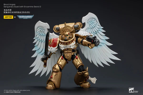 Warhammer 40,000: Blood Angels - Sanguinary Guard with Encarmine Sword 2 - 1/18 Scale Action Figure